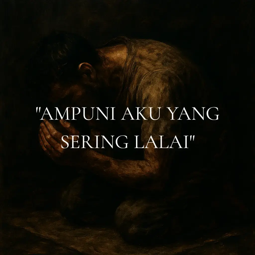 Malam telah larut. Langit diam, angin tak lagi berhembus, dan semua jiwa tampaknya telah terlelap. Namun aku masih terjaga, duduk di antara gelap dan gelisah— menatap bayangan diri yang semakin asing di cermin hati. Lampu kamar redup, tapi bayangan dosa begitu terang di benakku. Satu per satu datang mengingatkan, bahwa aku telah banyak melewati hari tanpa mengingat nama-Mu. Ya Allah... Sudah berapa banyak waktu kutukar dengan hal yang tak membawa aku mendekat pada-Mu? Sudah berapa banyak shalat yang kulakukan sekadar kewajiban, tanpa rindu, tanpa jiwa? Aku terlalu sering lupa bahwa hidup ini hanya titipan, dan setiap detik adalah jalan pulang. Tapi aku berjalan ke arah yang salah, berkali-kali, tanpa pernah merasa cukup bersalah. Hatiku terbiasa menunda taubat, seolah esok pasti datang. Padahal siapa aku untuk yakin masih bisa membuka mata esok pagi? Ya Rabb… Malam ini aku datang bukan sebagai hamba yang taat, tapi sebagai jiwa yang lelah, karena terlalu lama menjauh dari-Mu. Aku tak punya dalih. Hanya air mata yang kini mengalir dalam sujud yang semoga Kau dengar. Ampuni aku yang sering lalai. Ampuni aku yang tahu jalan pulang, tapi tak segera kembali. Ampuni aku yang Kau beri cinta, tapi sering lupa membalasnya. 
