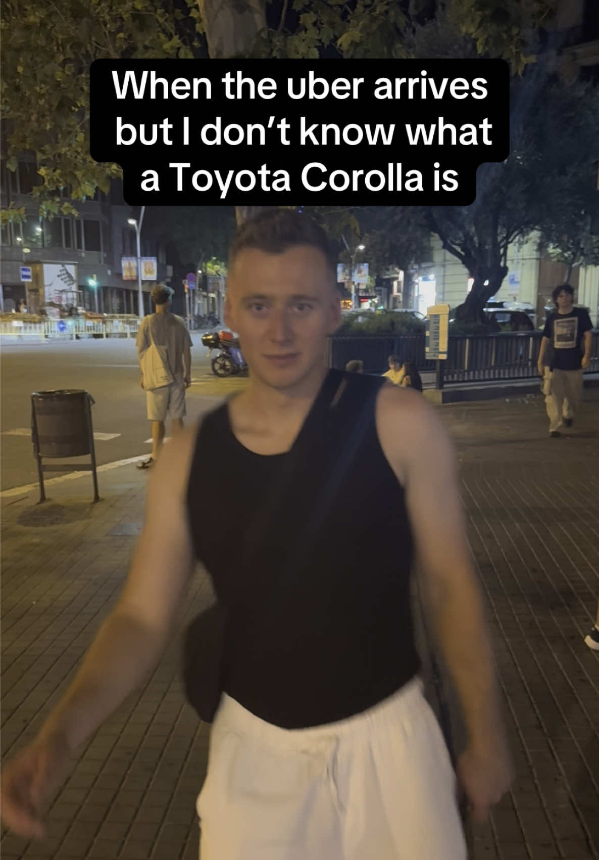 When the uber arrives but I don’t know what a Toyota Corolla is  #fyp #barcelona #charlixcx 