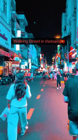 Walking street vibe in Vietnam🇻🇳 rất vui và phấn khích ở đó. Tôi sẽ quay lại lần sau 🤩  #Vlog #myanmartiktok🇲🇲🇲🇲 #fyp #citynight #walkingstreet #vietnam 