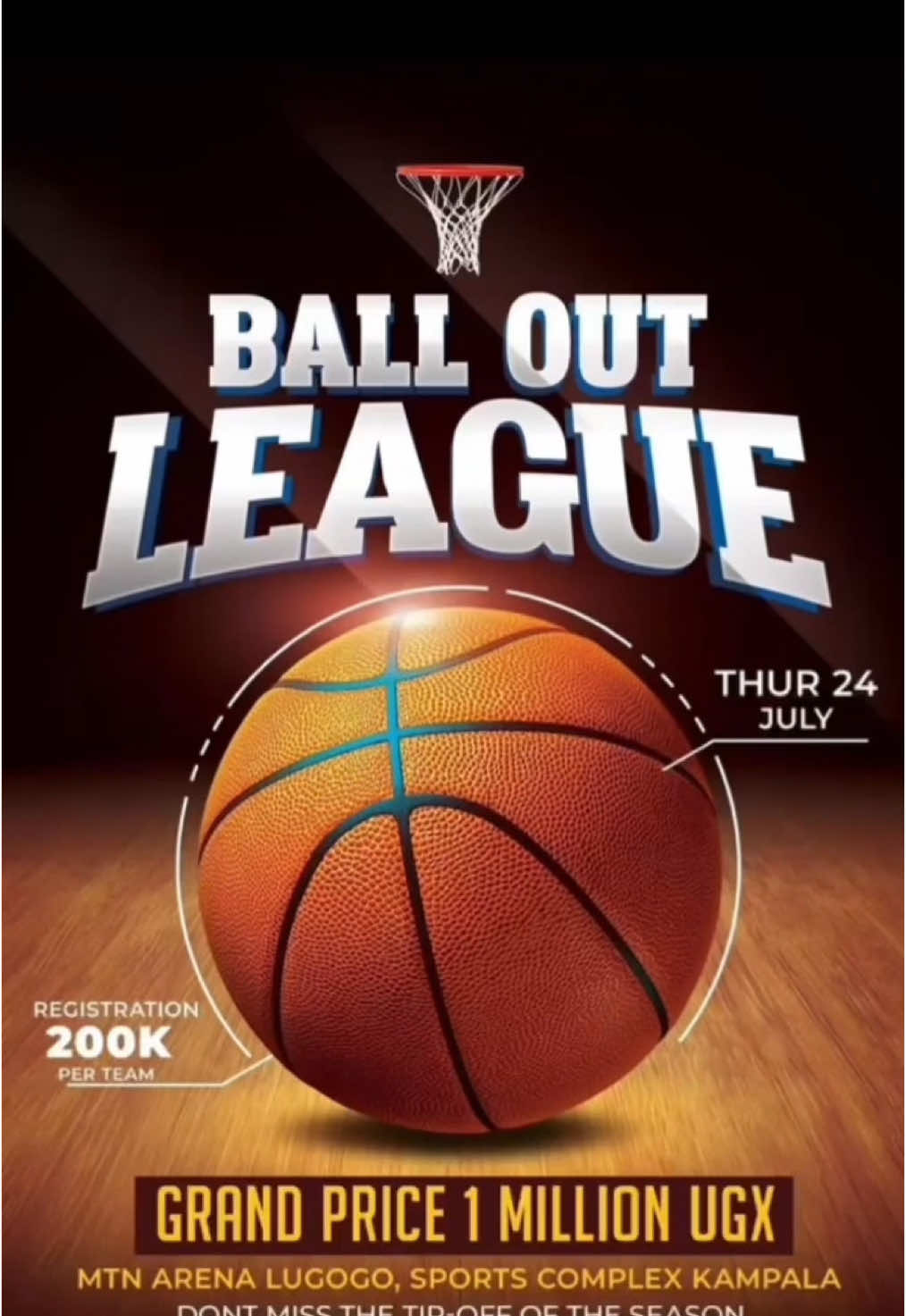 You can watch from the sidelines… or get dropped on the court                                            #fyp #ugandabasketball #kampala #uganda 
