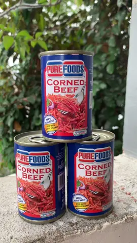 Purefoods Corned Beef😉 Set of 3. Mas tipid.🫰🏻 Checkout sa yellow basket👇🏻 #purefoodscornbeef150grams 