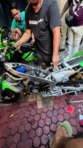 Mekanik andalan @derofoo  Pengapian e7 @PASSPEED  Karbu @KARBU RACING JOGJA  Josssss🔥🔥 #fyp #ninjass #2stroke 