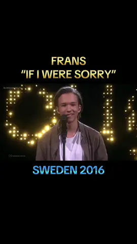 If I Were Sorry - Frans - Sweden 2016 #sweden #eurovision #eurovisionsongcontest #esc #onthisday 