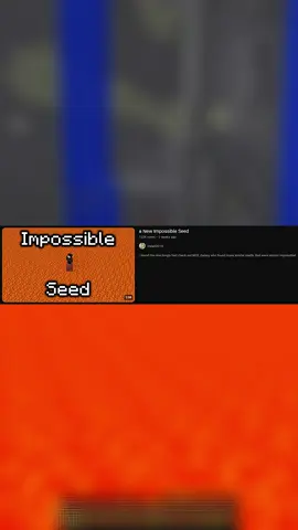 Beating The IMPOSSIBLE Seed! ⛏💎 #Minecraft #minecraftmemes #memes #Viral 