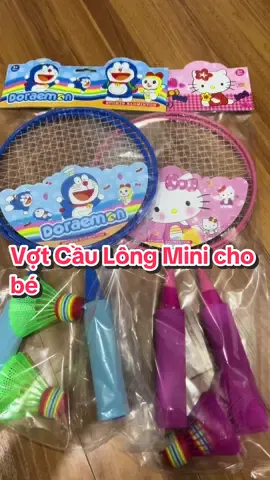 Vợt Cầu Lông Cho Bé Tặng Kèm Hai Quả Cầu - Đồ Chơi vận Động Vợt Cầu Lông Mini#votcaulong #dochoithongminh #LearnOnTikTok #viralvideo #dochoitreem 