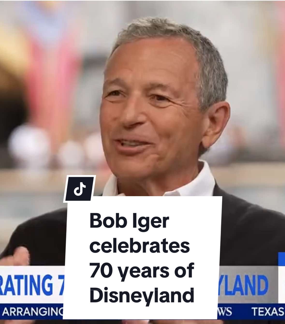 @Disney CEO Bob Iger is marking Disneyland’s 70th anniversary by reflecting on the original vision of the @Disney Parks founder, Walt Disney: “If I were to be able to talk to Walt today, I think he would be blown away.