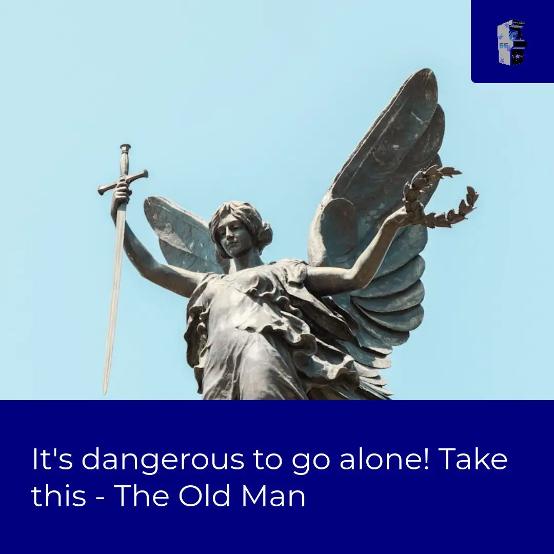 It's dangerous to go alone! Take this - The Old Man, The Legend of Zelda Life's an adventure, and having the right gear makes all the difference. At Shop Gapo Goods, we've got what you need to tackle whatever comes your way. Whether it's a new quest or just a chill day, we're here to help you level up. #LegendOfZelda #GamerGear #AdventureReady #levelup #GamingLife