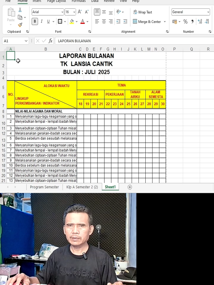 Tutorial Excel, Mengcopy Format Kolom agar lebarnya sama #tutorialexcel #excelpemula