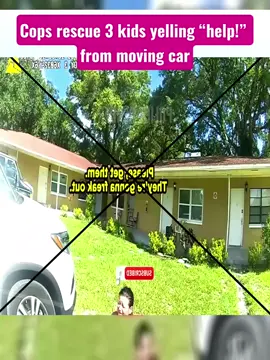 cops rescue 3 kids yelling “help!” from moving car # part2 #copsoftiktok #cops 