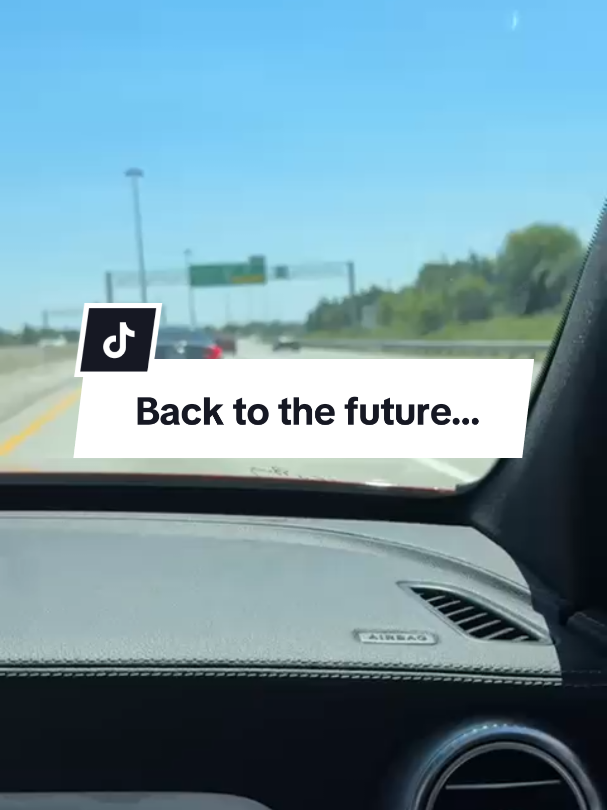 DeLorean was spotted while I was driving through Brampton.  Drives right to the end to make a left on the 410S highway 🤣 Comment 