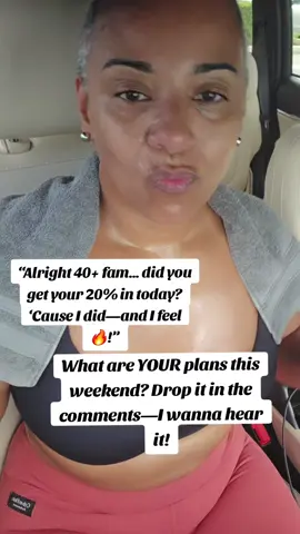 Just crushed my workout and I feel amazing! 💪 If you're 40 and over like me, this is your sign to stay in the game! 💯 The younger crowd ain’t ready for us 😏 What are YOUR plans this weekend? Drop it in the comments—I wanna hear it! 👇 #StayActive #Over40AndThriving 📣 Hashtags: #MiamiInfluencer #ContentCreator #40AndFabulous #WeekendPlans #FitOver40 #WellnessGoals #StrongAtAnyAge #TikTokOver40 #LatinaOver40 #MiamiVibes #StayInTheGame