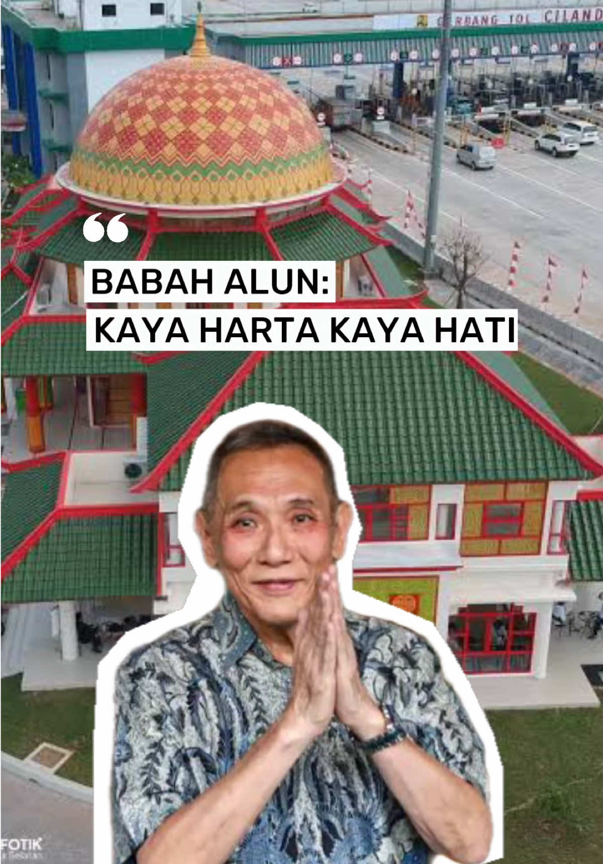 Jarang ada orang kayak Babah Alun. Kaya, tapi gak banyak gaya. Pemilik jalan tol, tapi makan masih di warung. Gak sibuk nunjukin kekayaan, tapi sibuk berbagi. Masjid dibangun di bawah jalan tol—bukan buat dipamerin, tapi karena beliau tau, rezeki itu titipan. Salut, Babah 🙌 #JusufHamka #BosJalanTol #crazyrich #Kebaikan #toldesari #tolcisumdawu #panutan 