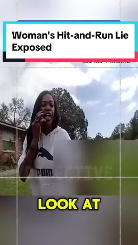 Woman's Hit-and-Run Lie Exposed #cops #copsoftiktok 