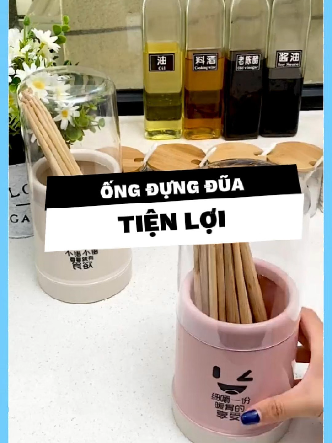 🥢 Hộp Đựng Đũa Có Nắp – Sạch Sẽ & Thẩm Mỹ Cho Gian Bếp #hopdungdua #duyne0710 #giadungthongminh #giadungtienich #xuhuong #fyp