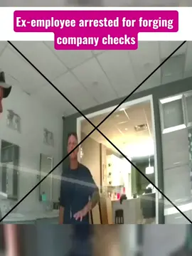 ex-employee arrested for forging company checks #copsoftiktok #cops 