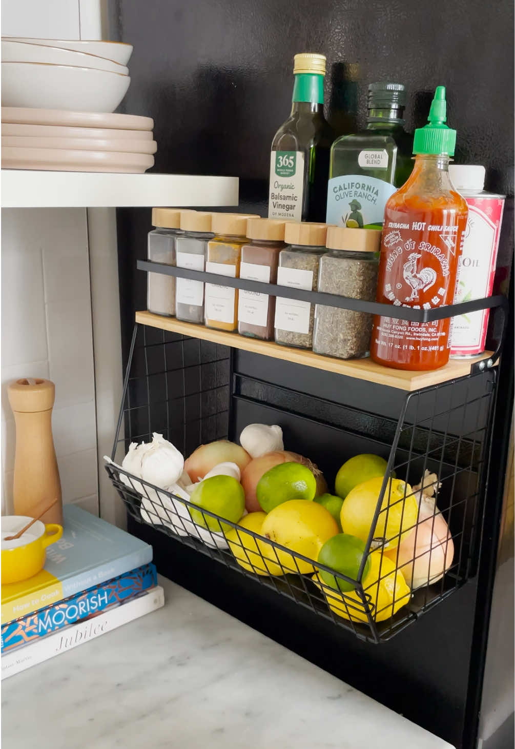 If there's one thing a kitchen needs, it's more storage space, and this magnetic shelf gets the job done. Shop our fave in the TikTok shop ✨
