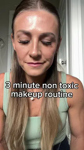My 3-Minute “No Makeup” Makeup ✨ I’ve been in the hunt for toxic free makeup products and have loved these. I only get a few minutes to myself in the morning to get put together and these are the perfect no makeup makeup look! 