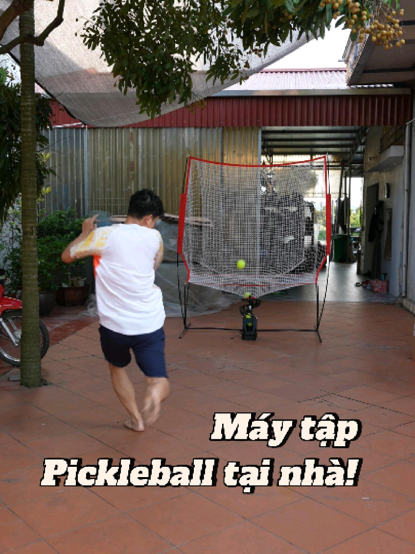 Máy bắn bóng pickleball tập luyện tại nhà! #huipickleball #maybanbong #maytappickleball 