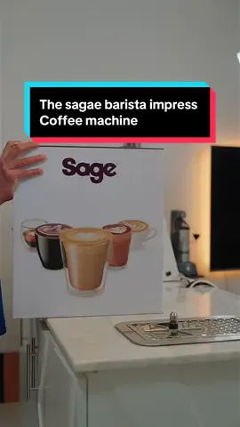 Unboxing & first use of the sage barista impress coffee machine . . #unboxing #coffee #asmr #coffeemachine 