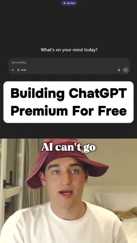 Building ChatGPT premium for free using AI! 🤖 #ai #vibecoding #lovable #nocode