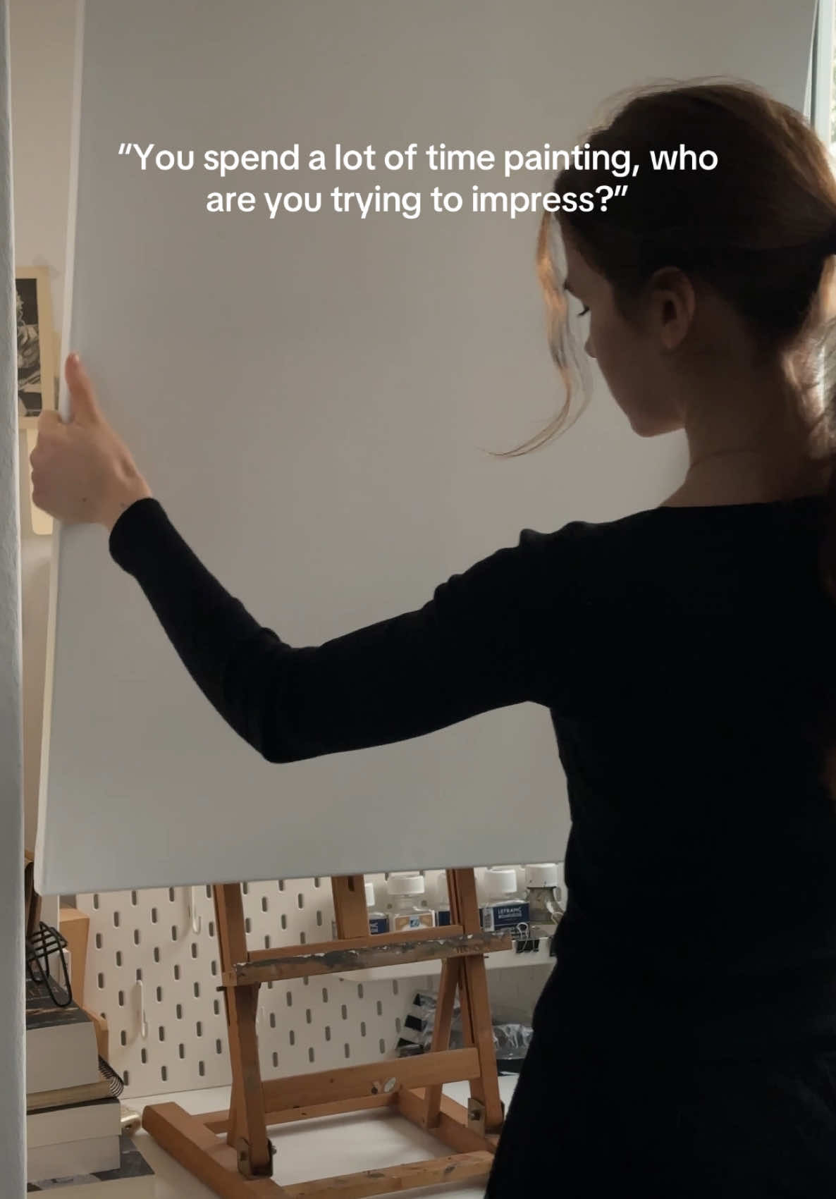 This little girl has been painting all her life, I can't let her down