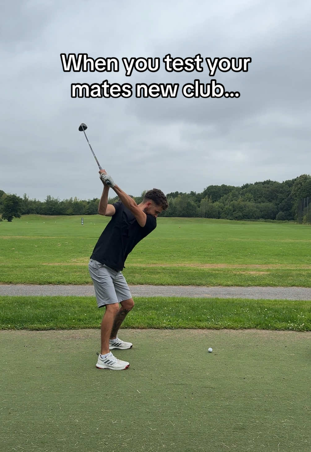 I mean.. I can’t not if I hit it that well right? Surely it’s the right thing to do 😂😂 @TaylorMade Golf  #golf #humor #comedy #golfswing #golftok #fyp 