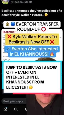 🔵 EVERTON Interested In EL KHANNOUSS From Leicester! 🔥 Kyle Walker-Peters To Beskitas Is Now OFF! ❌ Everton Should Be Looking At Him! 👀 #everton #evertonfc #footballtransfers #leicestercityfc #elkhannouss 