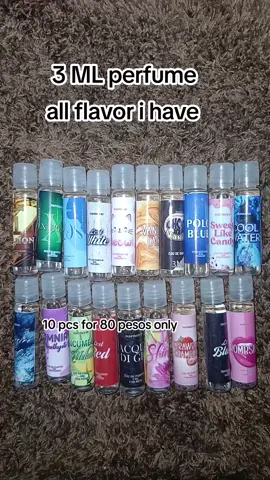 10 pcs 80pesos lang guys kaya check out na habang dipa sold out #urbanscentsperfume #perfume #3mlperfume #trending #fyp 