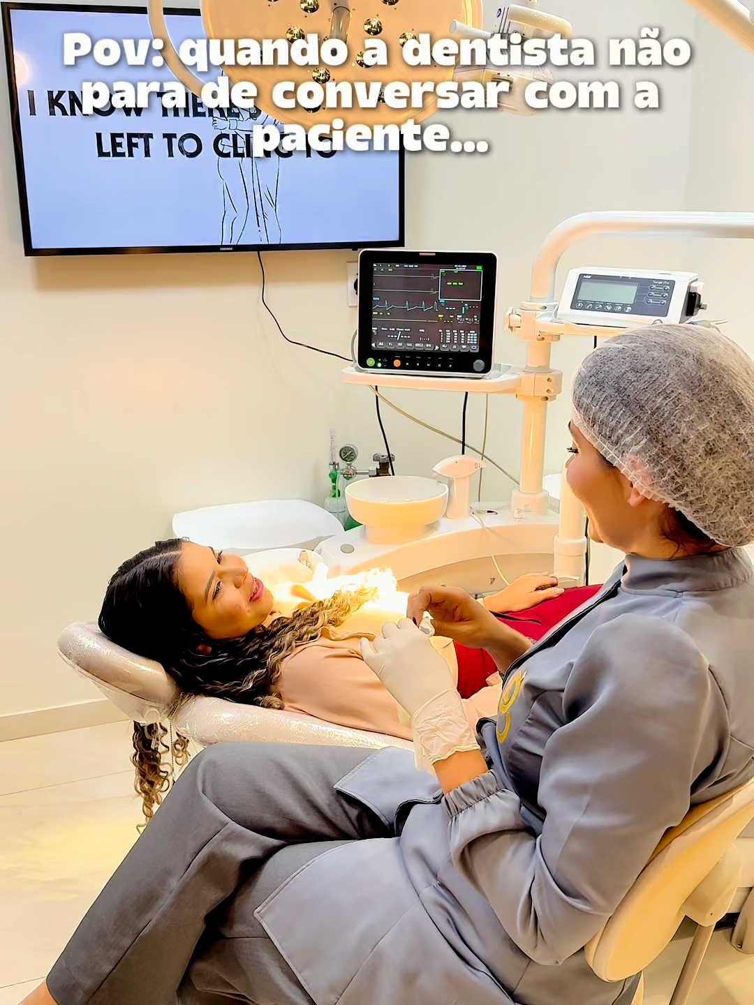 Tem que ter o tempinho pra colocar o assunto em dia com nossos pacientes rsrs. #meme #videoviral #dentista