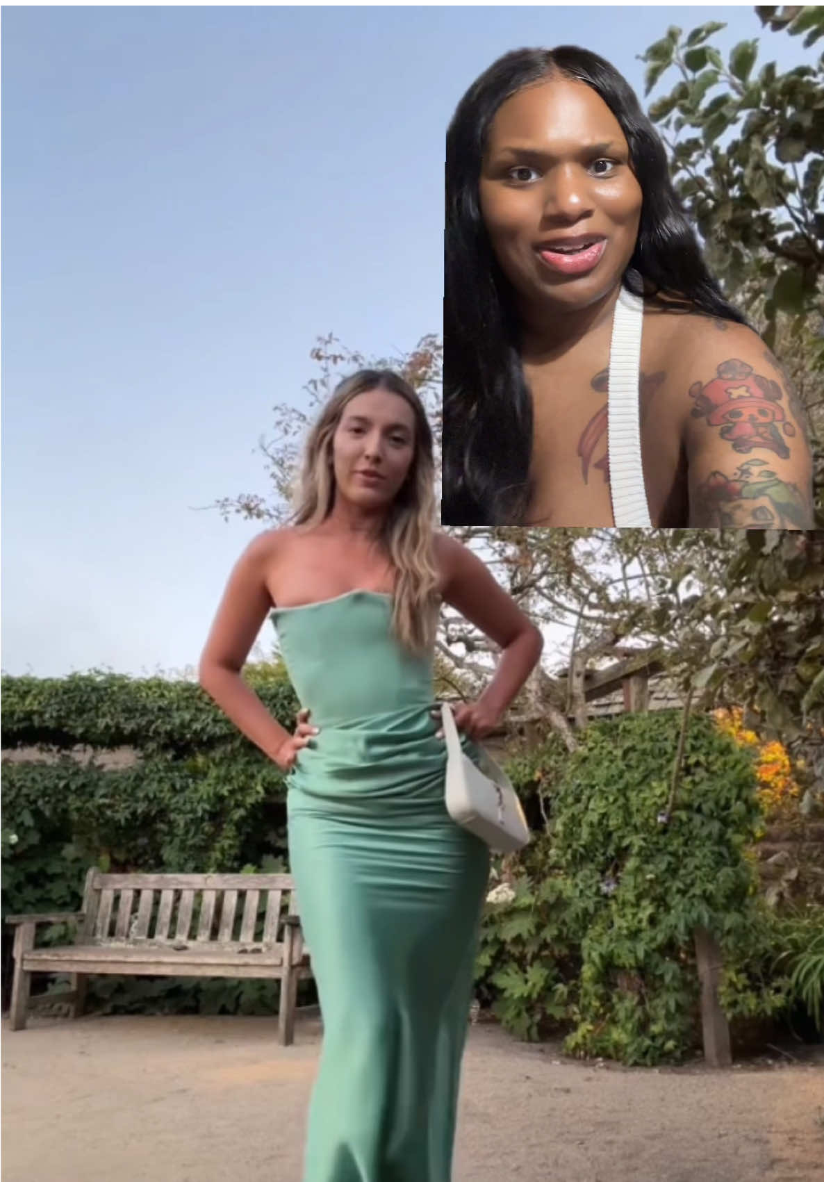 #houseofcb #greendress #weddingoutfit #alyssacadena 