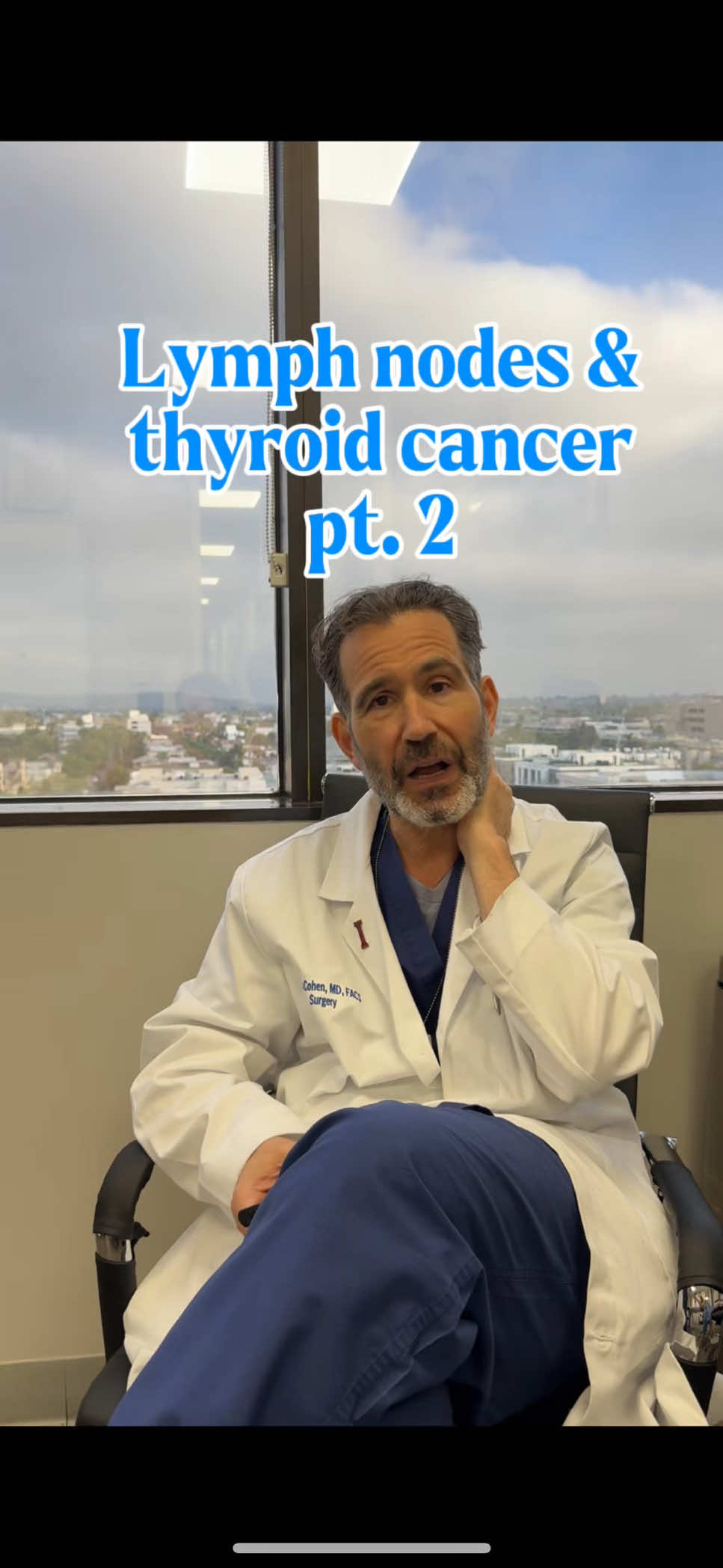 Sometimes thyroid cancer will present as swollen lymph nodes in the side of the neck. This doesn’t mean any one thing in particular—in some cases a more serious surgery may be required, and in others the lymph nodes may not even be cancerous. See your doctor if you have cause for concern and we’ll get to the root cause.  #lymphnodes #thyroidcancer #thyroidsurgeon