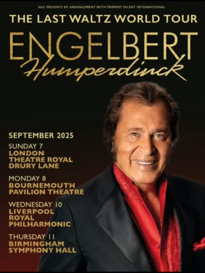 Back on Tour 🎤🎶 Tickets on sale now at aegpresents.co.uk and at engelbert.com/tour #engelberthumperdinck #uktour #tour