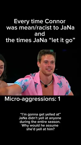 For those saying “what did he even do to her?” Here’s every time Connor was weird to JaNa, complete with insult and micro-aggression counters! #beyondthevilla #loveislandusa #janacraig #loveislandusaseason6 #loveislandedit 