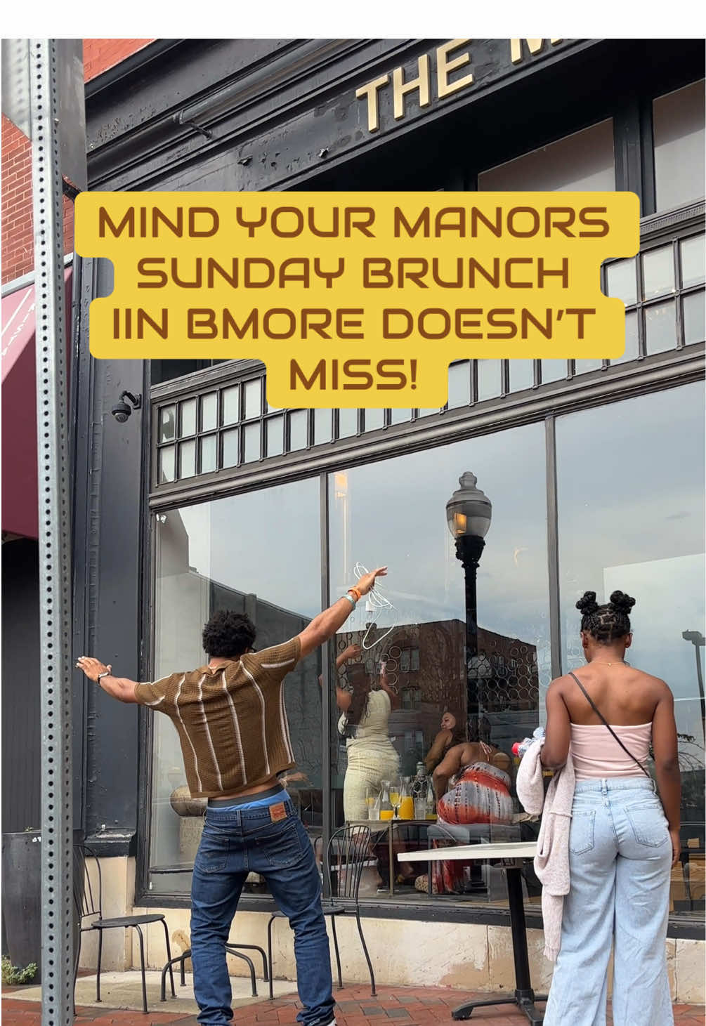🤣🍳 THIS & EVERY SUNDAY – Mind Your Manors Brunch at @themanor_baltimore . 📍The Manor, 924 N. Charles St. | 12PM–430PM • $25 Bottomless Mimosas  No reservations needed, just think early!  Courtesy of @certifiedflyguy