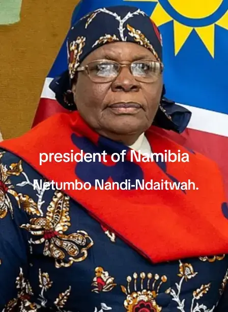 She is the first female president of Namibia and only the second African woman to be directly elected as president. She succeeded Nangolo Mbumba.  #namibia #namibiantiktoker🇳🇦 #germany #germany🇩🇪 