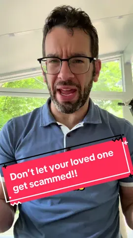 Help your loved ones avoid getting scammed! Talk to them about what to look for!