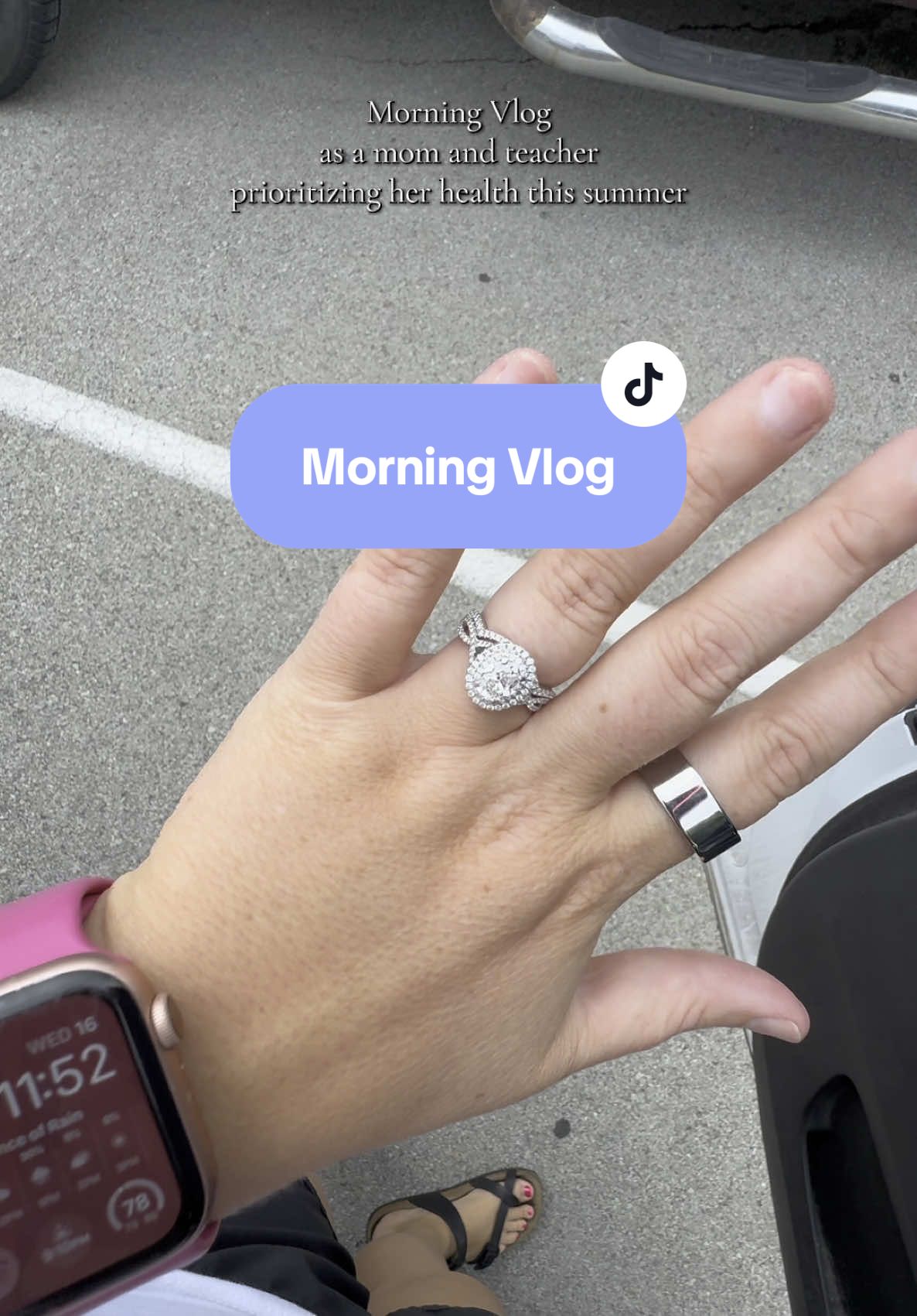 I got my ring back and it looks amazing! #momlife #morningvlog #morningroutine #morningvibes #wellnessjourney 