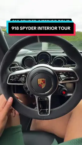 Interior tour of my Porsche 918 Spyder 🫡 enjoy.