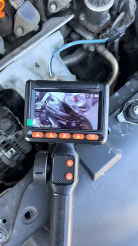 Make it easier than just guessing and using one of those mirrors #borescope #endoscope #mechanictools #carrepair #autotech #diagnosis #camera #recording 