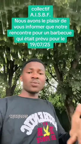 Collectif A.I.S.B.F.  Nous avons le plaisir de vous informer que notre rencontre pour un barbecue qui était prévu pour le 19/07/25 est bien maintenu.  LIEU: PARC COMMUNAL DE MONTREUIL. ACCÈS : MÉTRO LIGNE 9  BUS 122 descendre à PARC COMMUNAL DE MONTREUIL.  Venez nombreux nous rejoindre pour un moment de partage et de convivialité.  Merci à vous et à très bientôt. #tiktokburkinafaso🇧🇫🇧🇫🇧🇫🇧🇫  #tiktokmali🇲🇱223 #tiktoknigerienne🇳🇪  #tiktokcotedivoire🇨🇮 #tiktokfrance🇨🇵  @Nata cnc @Boulkiemdé Biiga🇧🇫🇫🇷 @BENE🇧🇫 @GOAMA💪🏿❤️‍🔥 @CHICO CHIKAYA 
