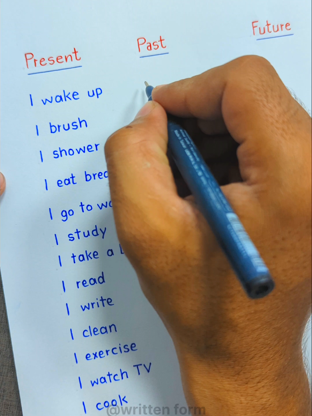 Present, Past, Future, Tense #learnenglish #englishgrammar #americanaccent 