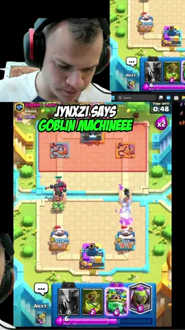 Jynxzi saying goblin machine #jynxzi #clashroyale #ryleycr #mohamedlight #goblinmachine 