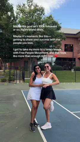 This one’s for the micro influencer girlies 🫶🏼 Don’t forget how far you’ve come and what really matters. 💗 #microinfluencer #contentcreator #tennislesson #freepeoplemovement 