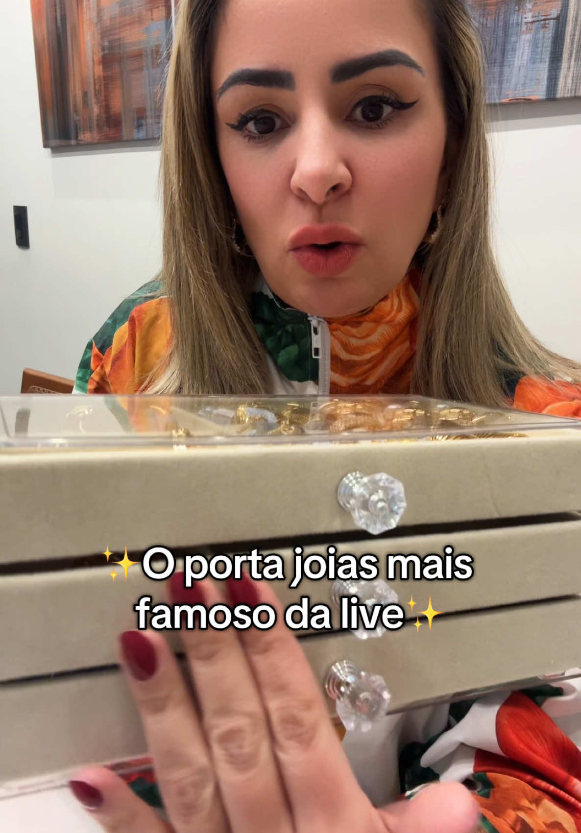 O porta joias mais famoso da live. #tiktokshopbrasil #joiasdeluxo #jewellery #semijoiasdeluxo #TikTokShop #TikTokBrasil #creators #dicas_utilidades 
