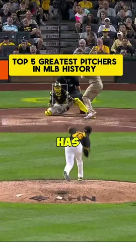 TOP 5 GREATEST PITCHERS IN MLB HISTORY #fyp#foryoupage #viral #MLB #baseball 