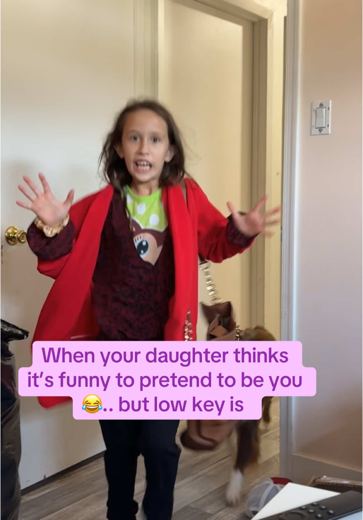 Her acting is amazing, the I’m late for work is spot on 😂! Kids really say and do the funniest things. I need to get this kid into acting asap!  #acting #MomsofTikTok #momsbelike  #daughter #foryou #millennial #millennialsoftiktok #workingmom 
