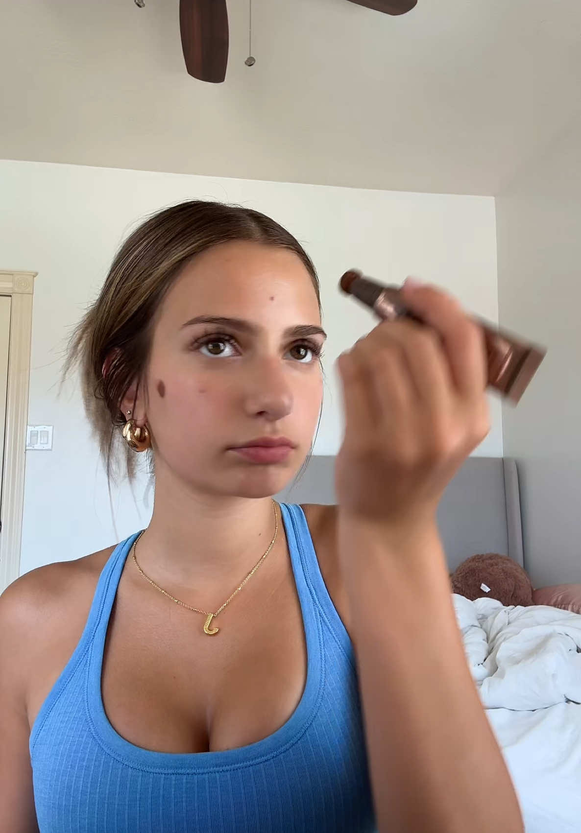 Makeup routine 💙 #foryoupage #fyp #makeupinspo #jijiwonder #jesuslovesyou #GRWM 