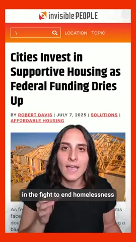 As federal support for homeless needs are drying up, cities across the U.S. are investing in supportive housing to tackle homelessness head-on. Today in Invisible People’s Homelessness News: Week of July 13th. Hosted by @Annalea Fiachi For more, visit: invisiblepeople.tv/news or sign up for our bi-weekly email: invisiblepeople.tv/email