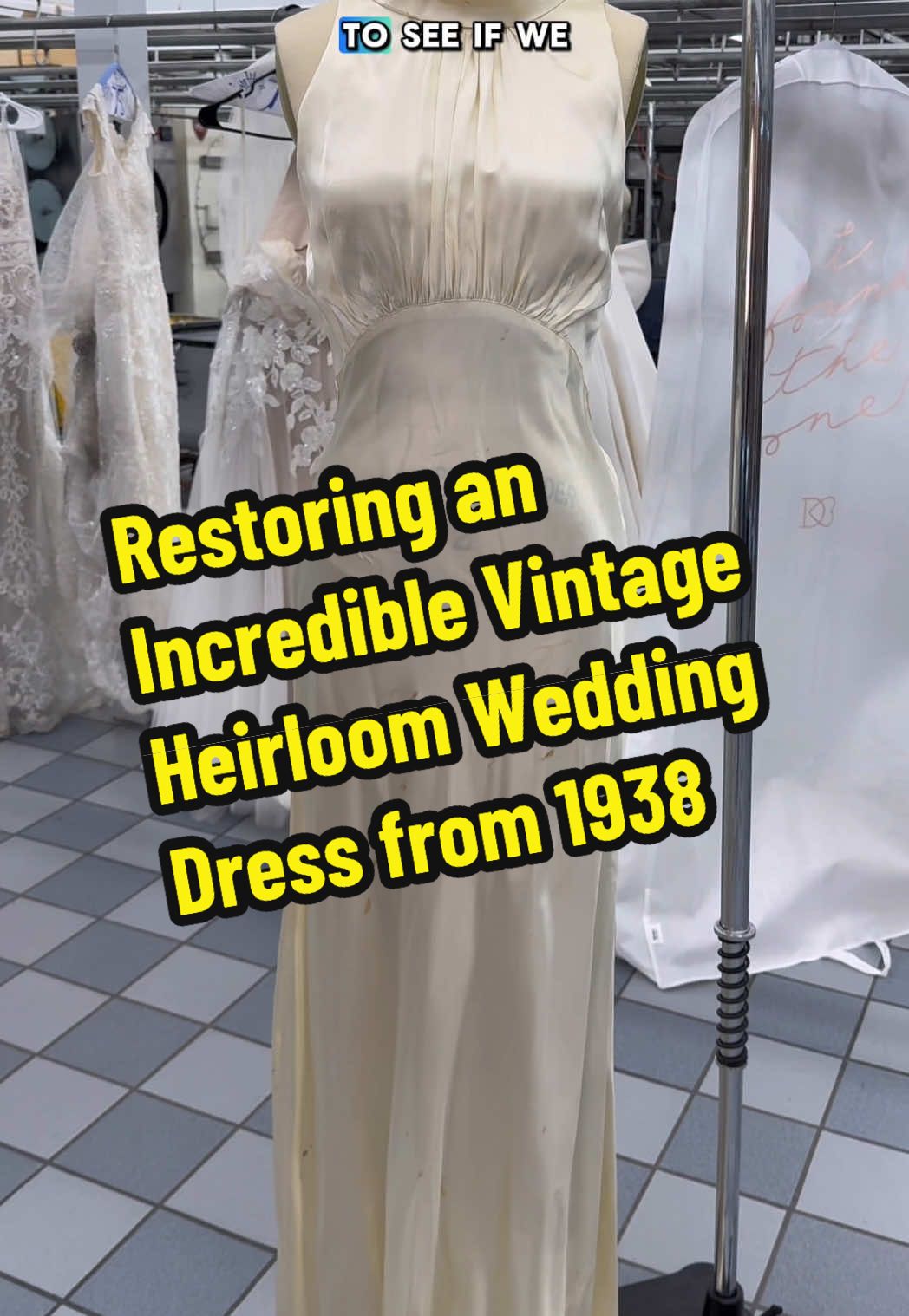 Restoring an Incredible Vintage Heirloom Wedding Dress from 1938 #weddingdress #vintage #heirloom #restoration #howto 
