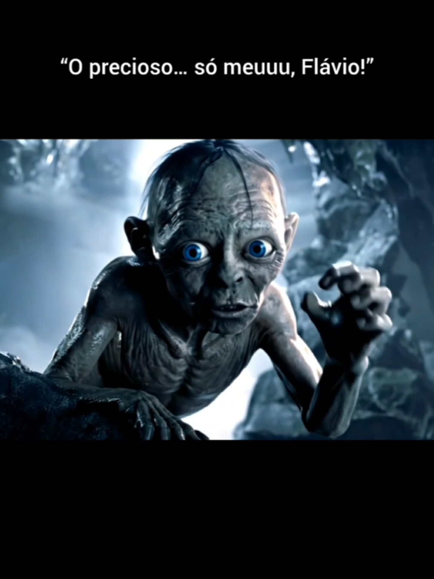 “Eu vi nos seus olhos… traição!”  #Flavio #gollum #senhordosaneis #fly #flypシ